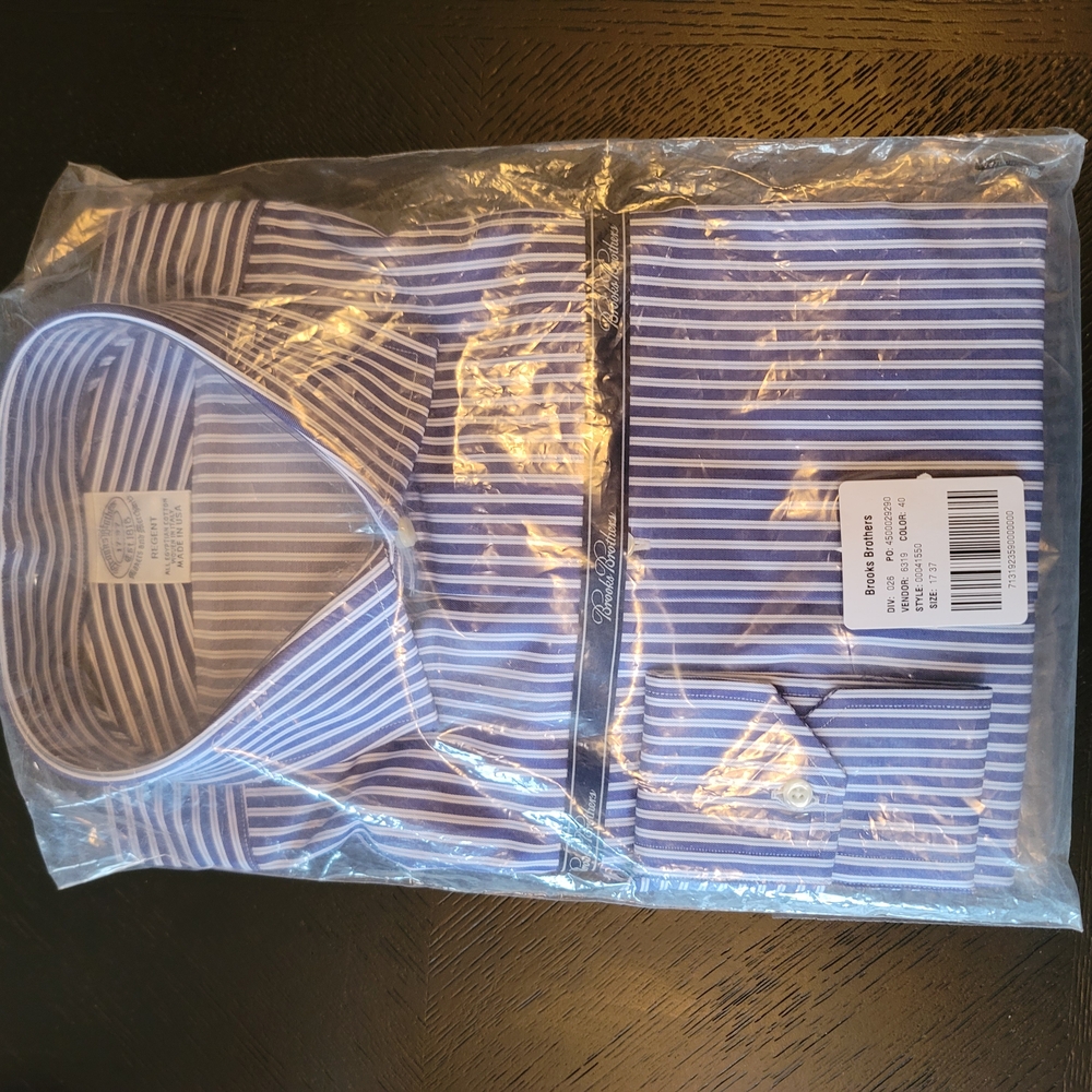 Men's Blue Striped Shirt